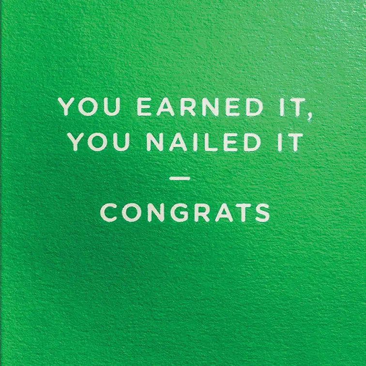 You Earned It