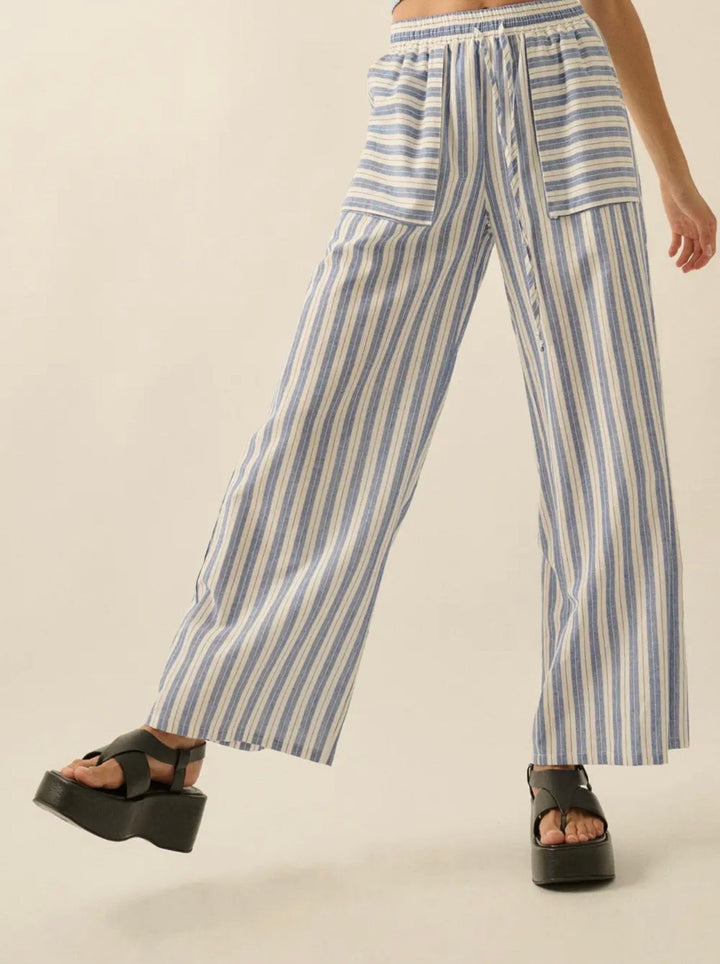 Poet Striped Wide Leg Pants