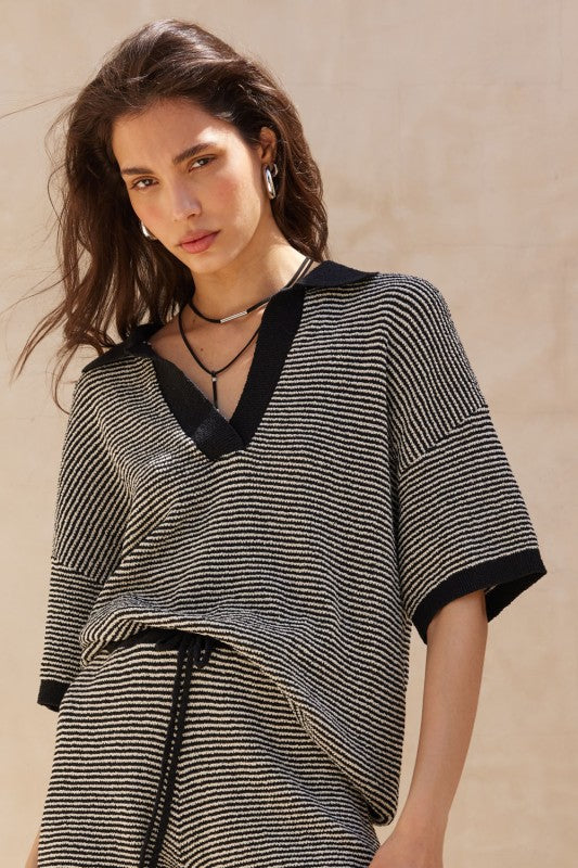 Amanda Ribbed Knit Top