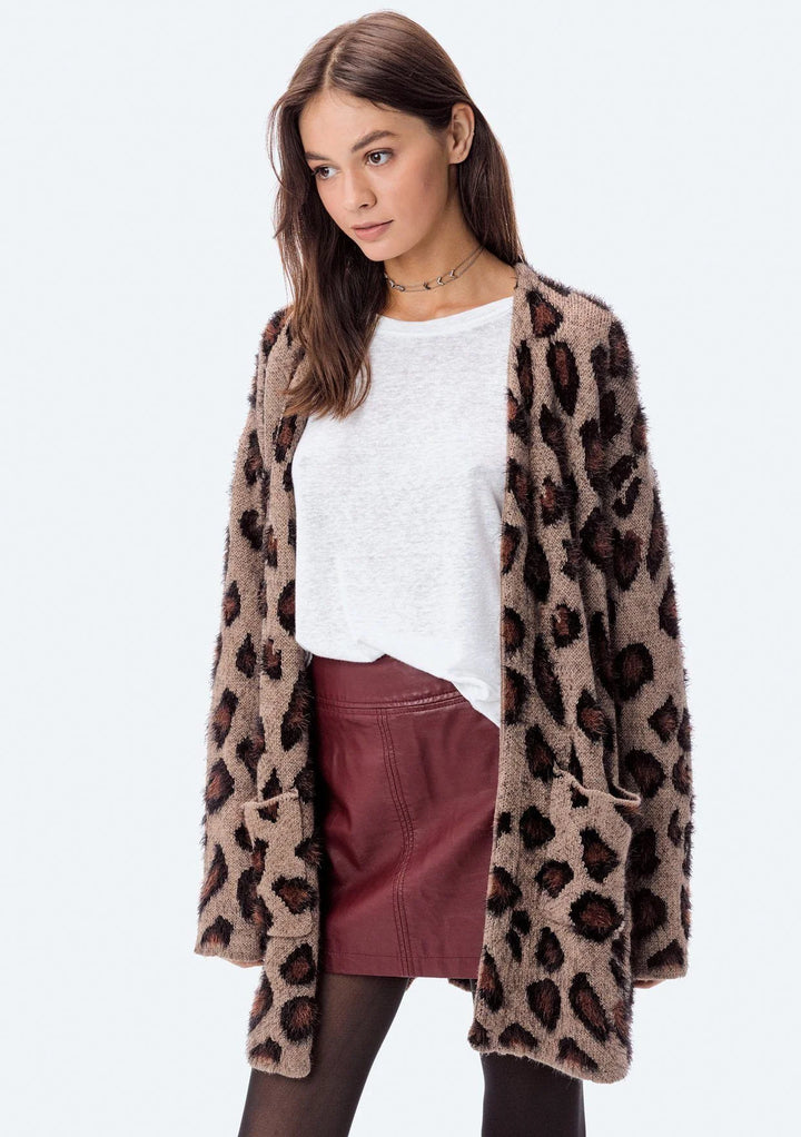 Cozy Leopard Cardigan