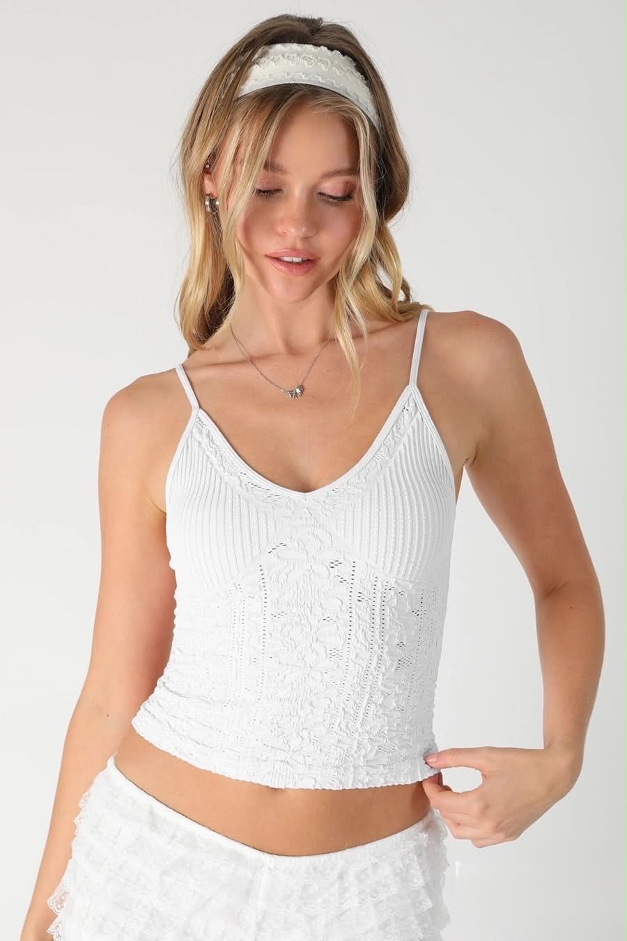 Bela Textured Lace Cami