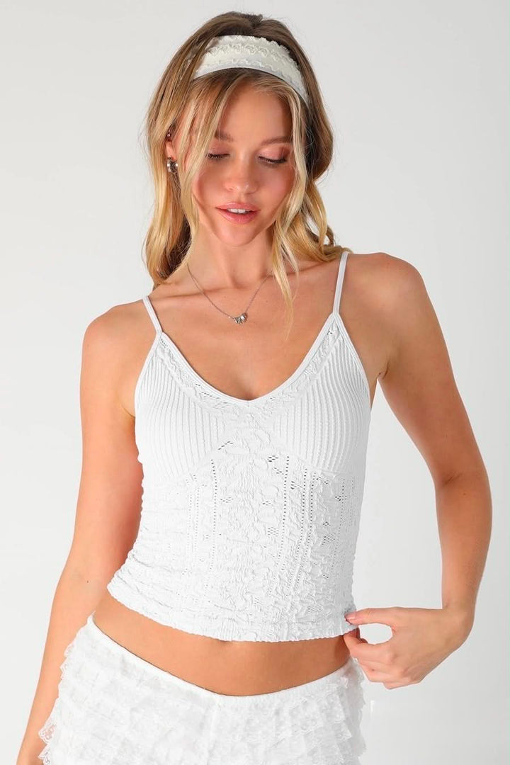 Bela Textured Lace Cami