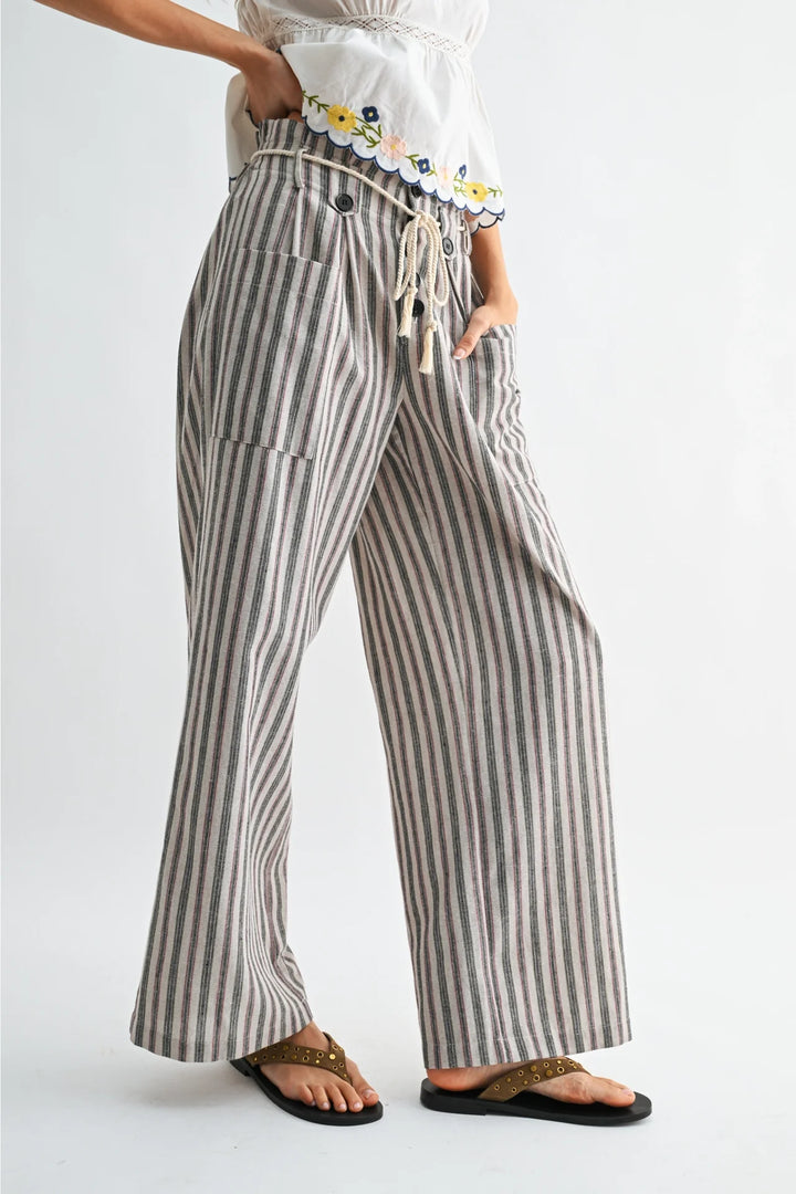 Lorelai Drawstring Linen Pants