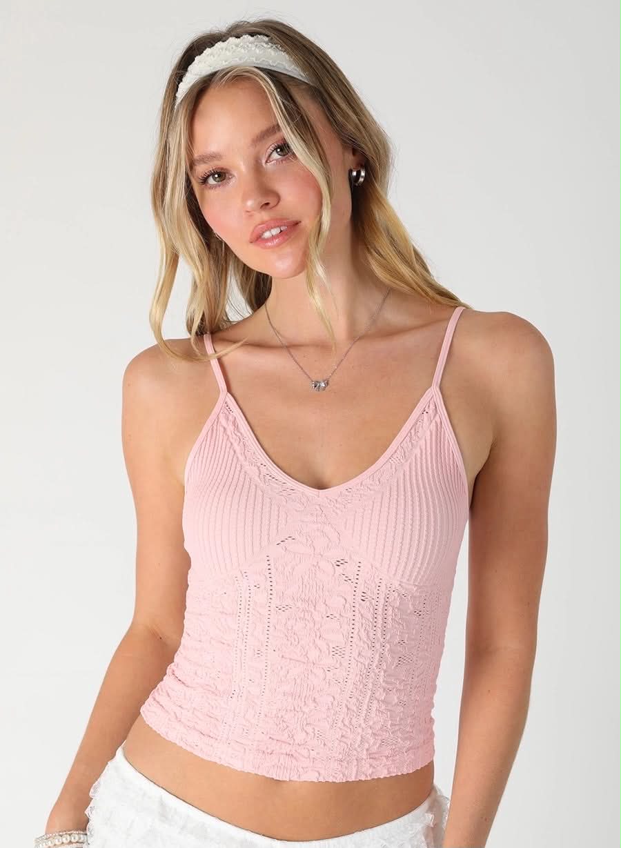 Bela Textured Lace Cami