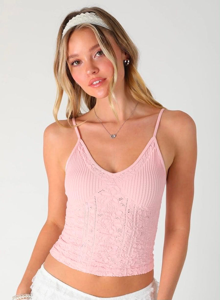 Bela Textured Lace Cami