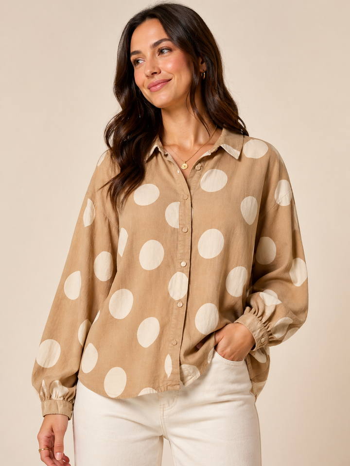 Margot Dot Button-Up