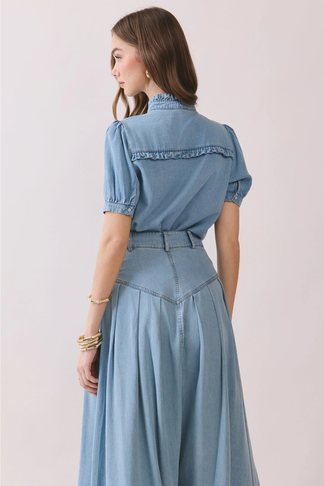 Jade Denim Top