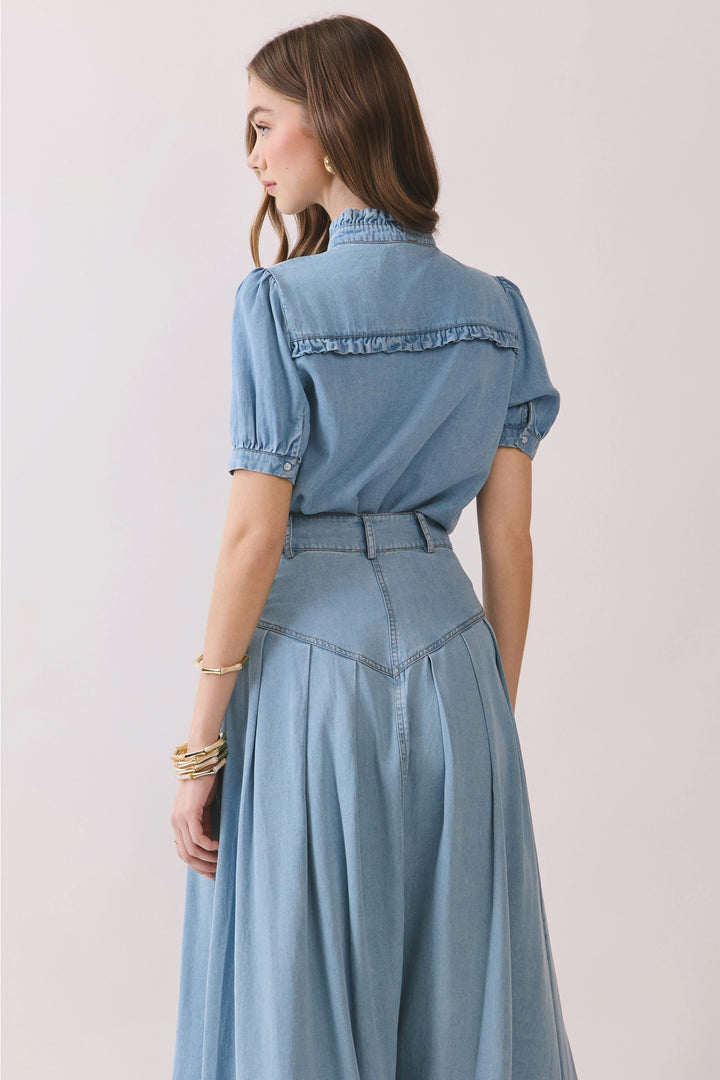 Jade Denim Top