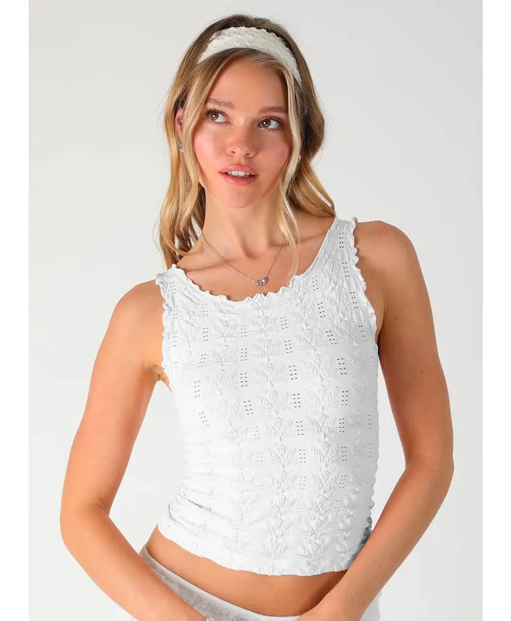 Ava Floral Edge Top