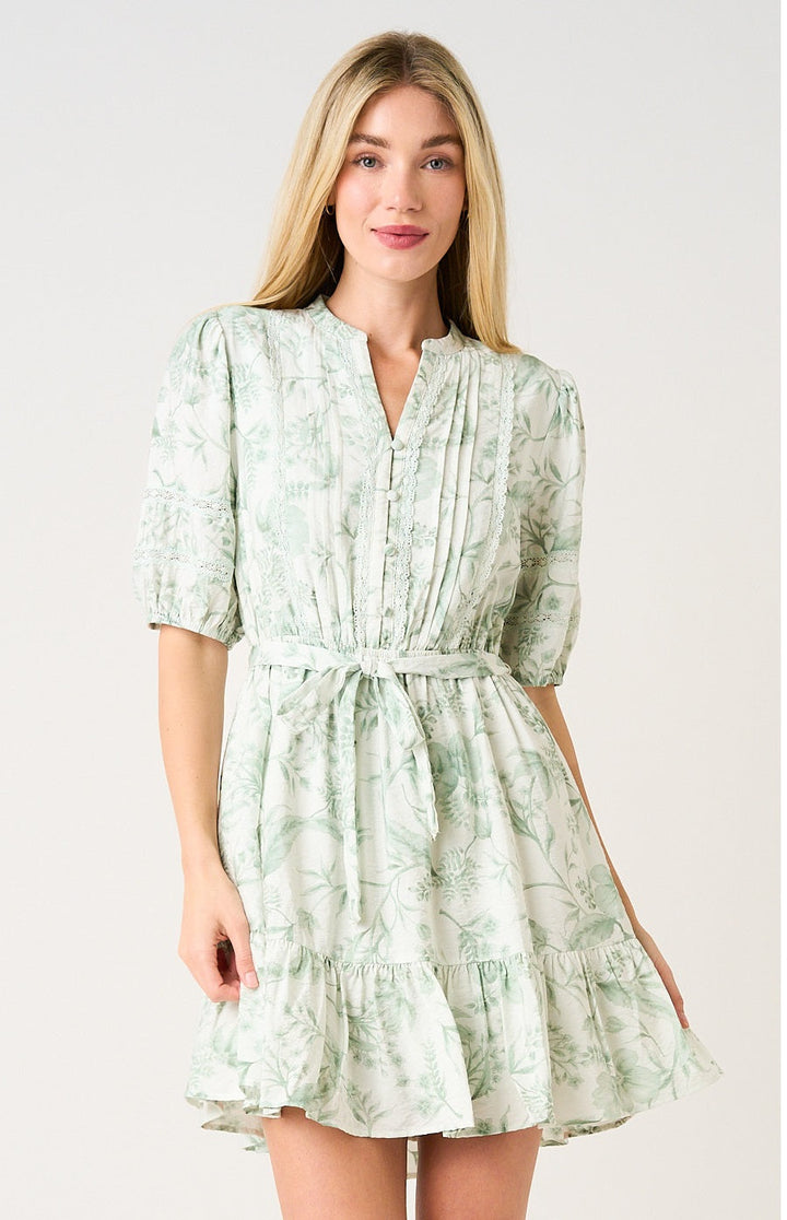 Sylvie Balloon Sleeve Mini Dress