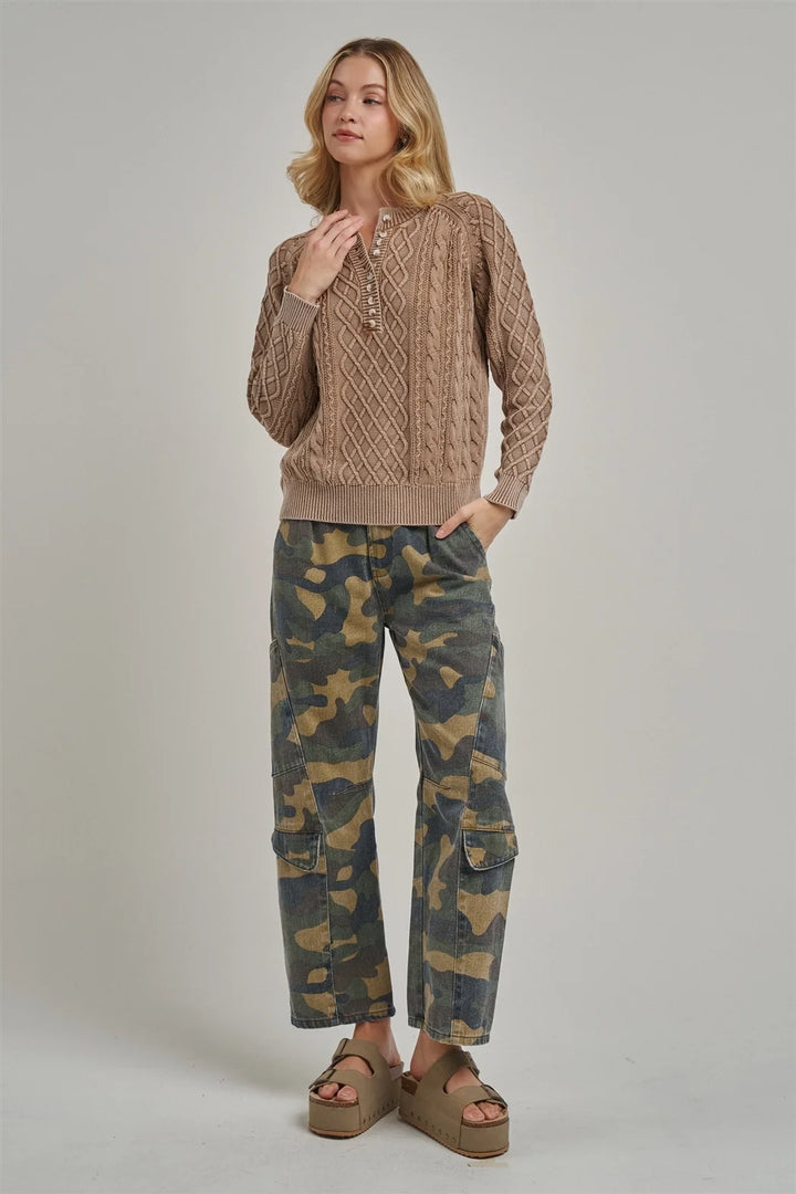 Monica Camouflage Cargo pants