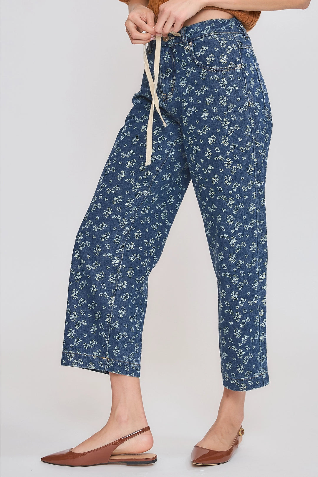 Daisy Tie Front Jeans