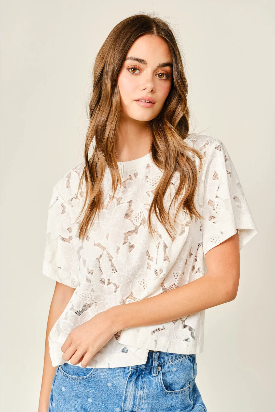 Fleur Lace Tee