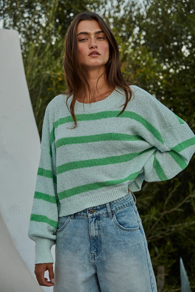 Mara Striped Crewneck