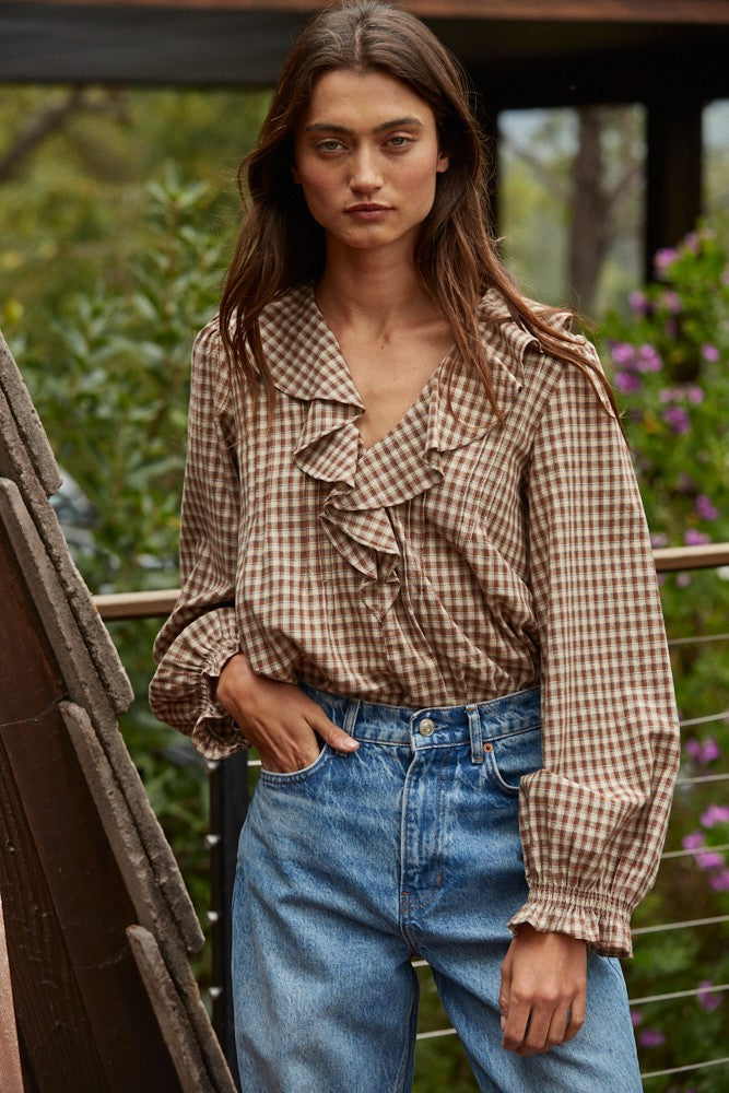 Vera Gingham Blouse