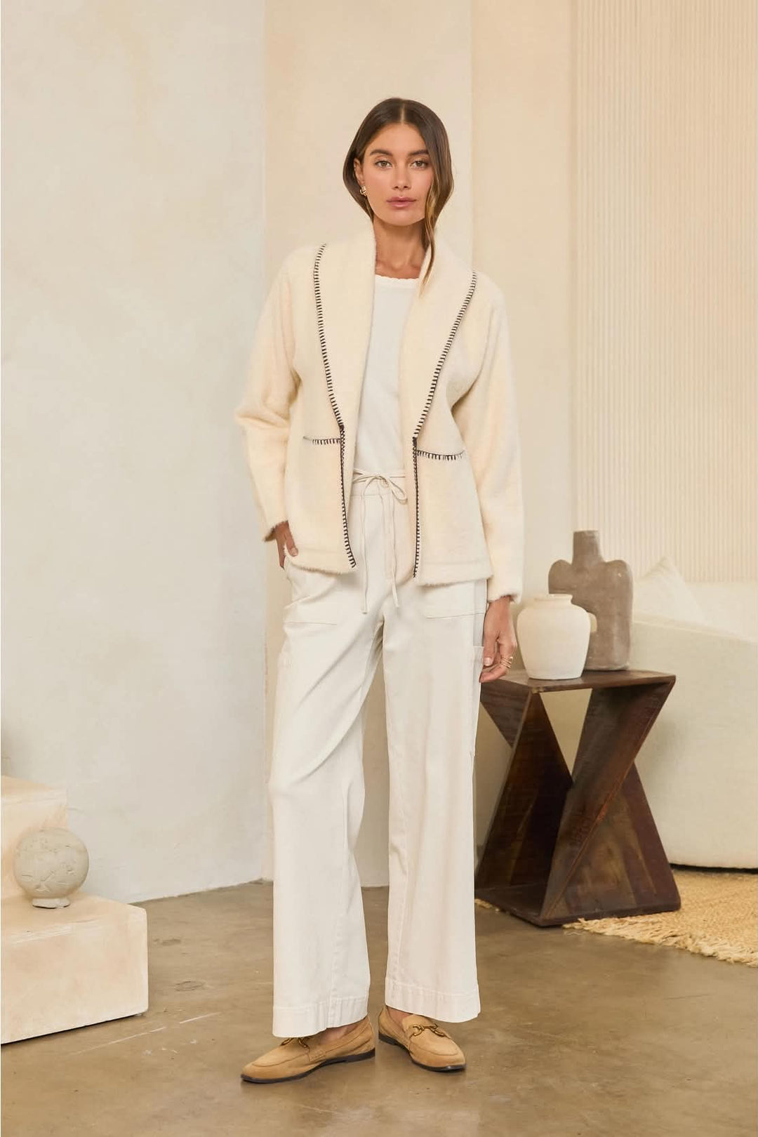 Kayla Open Front Cardigan
