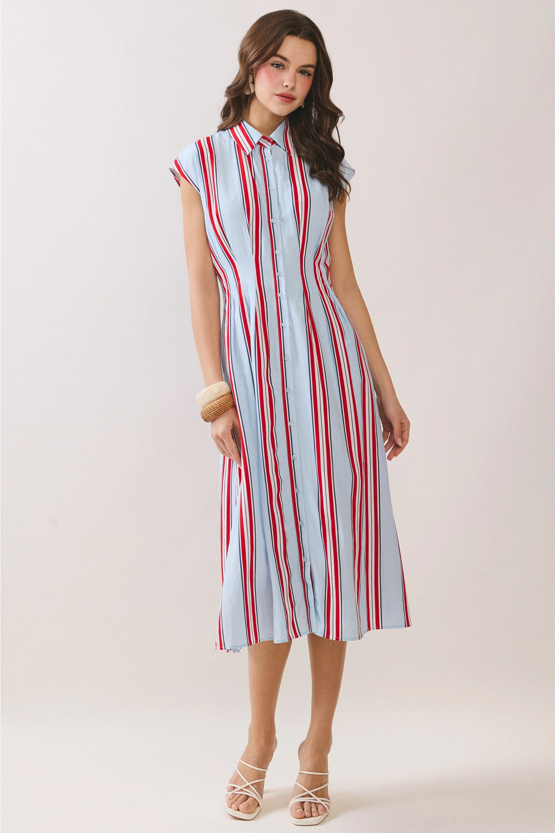 Nora Button Down Midi