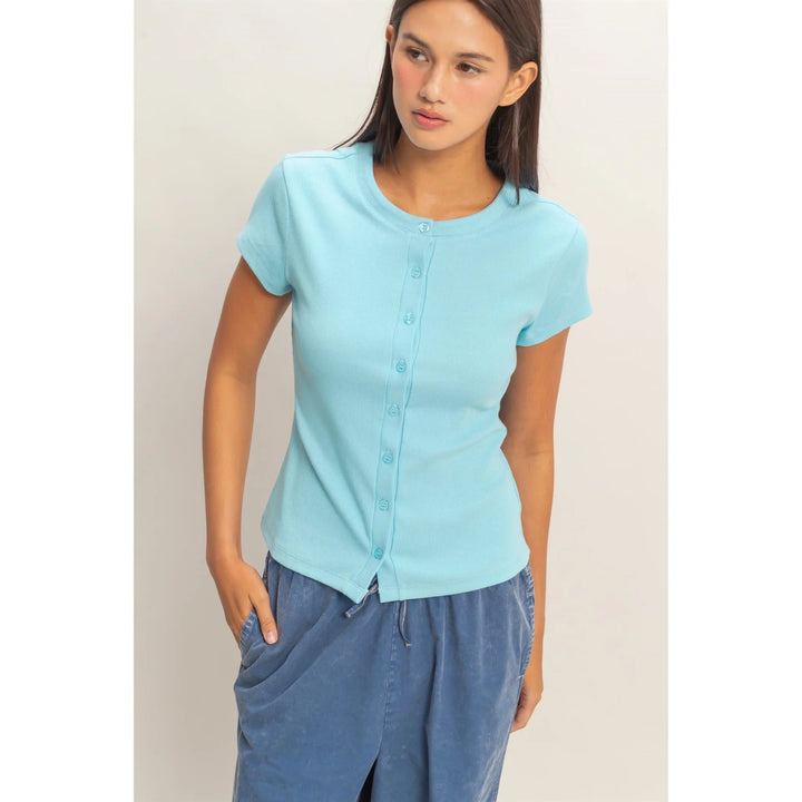 Indie Buttoned Tee