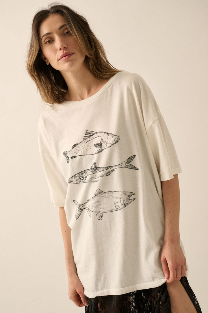 Three Fishes Vintage Tee