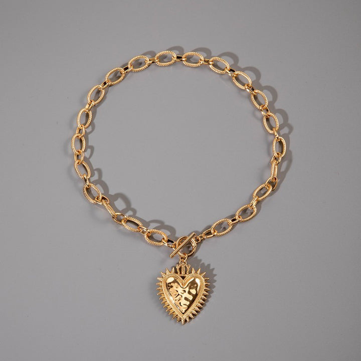 Spiked Heart Necklace