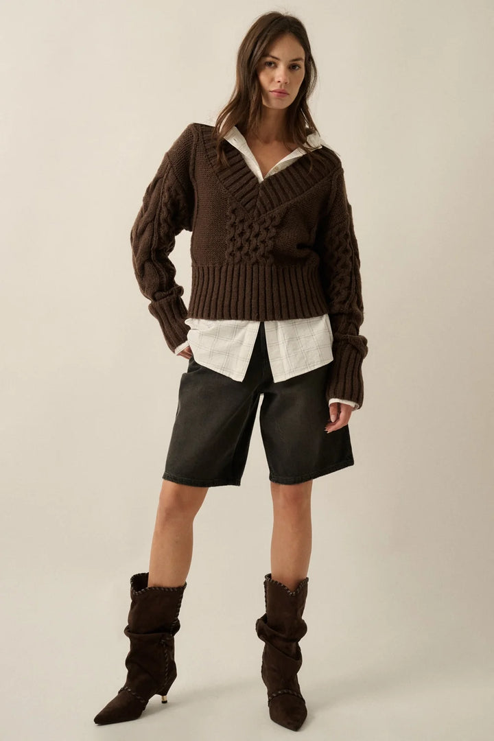 Kai Cable knit Sweater