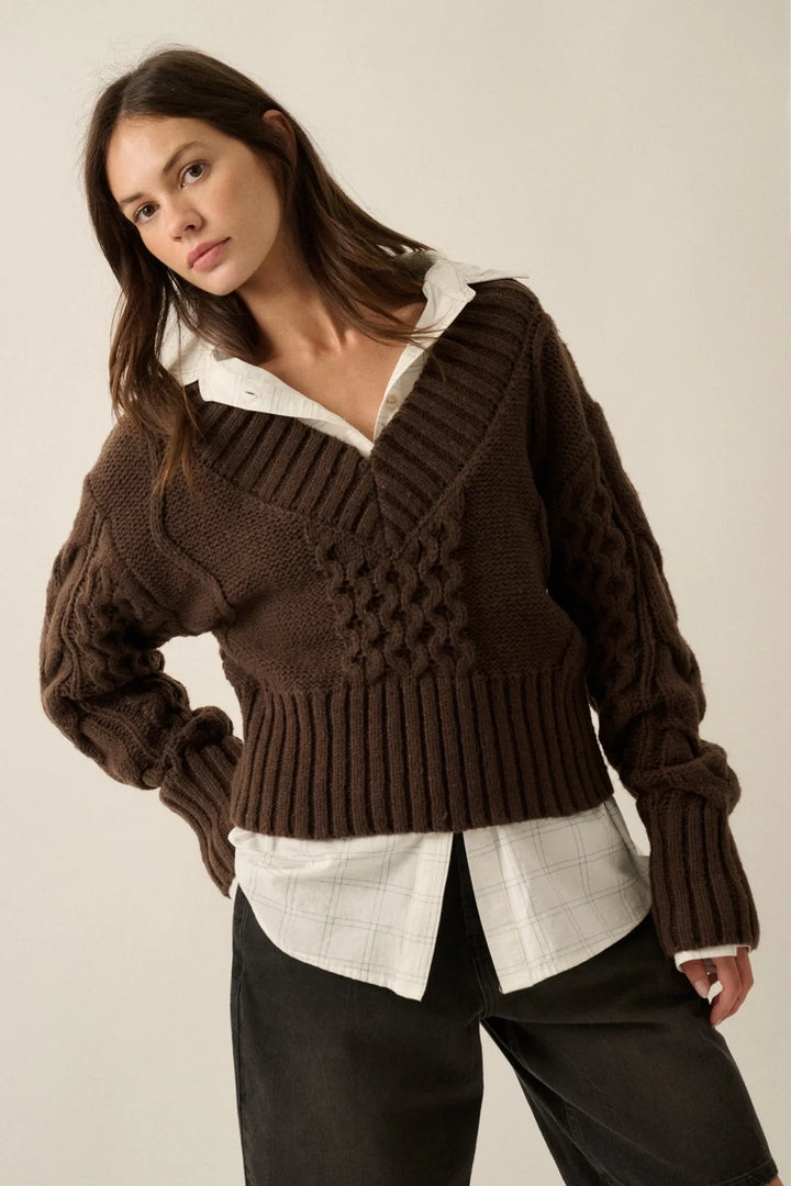 Kai Cable knit Sweater