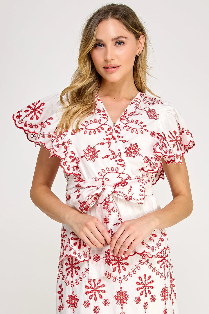 Melody Embroidered Top