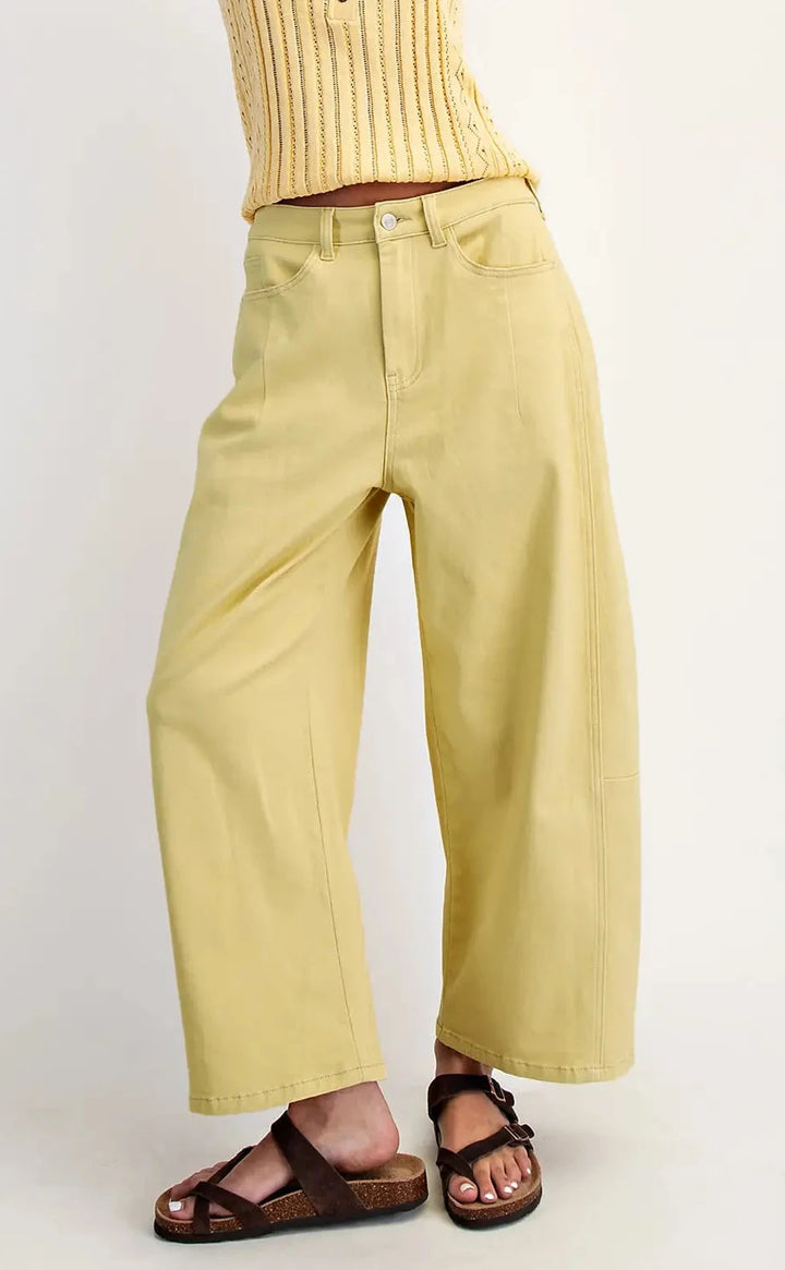 Bev Mid Rise Barrel Jeans