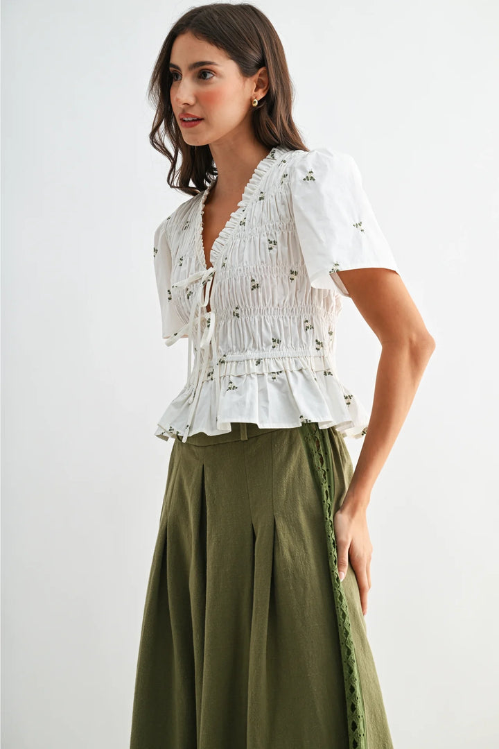 Sofia Peplum Blouse