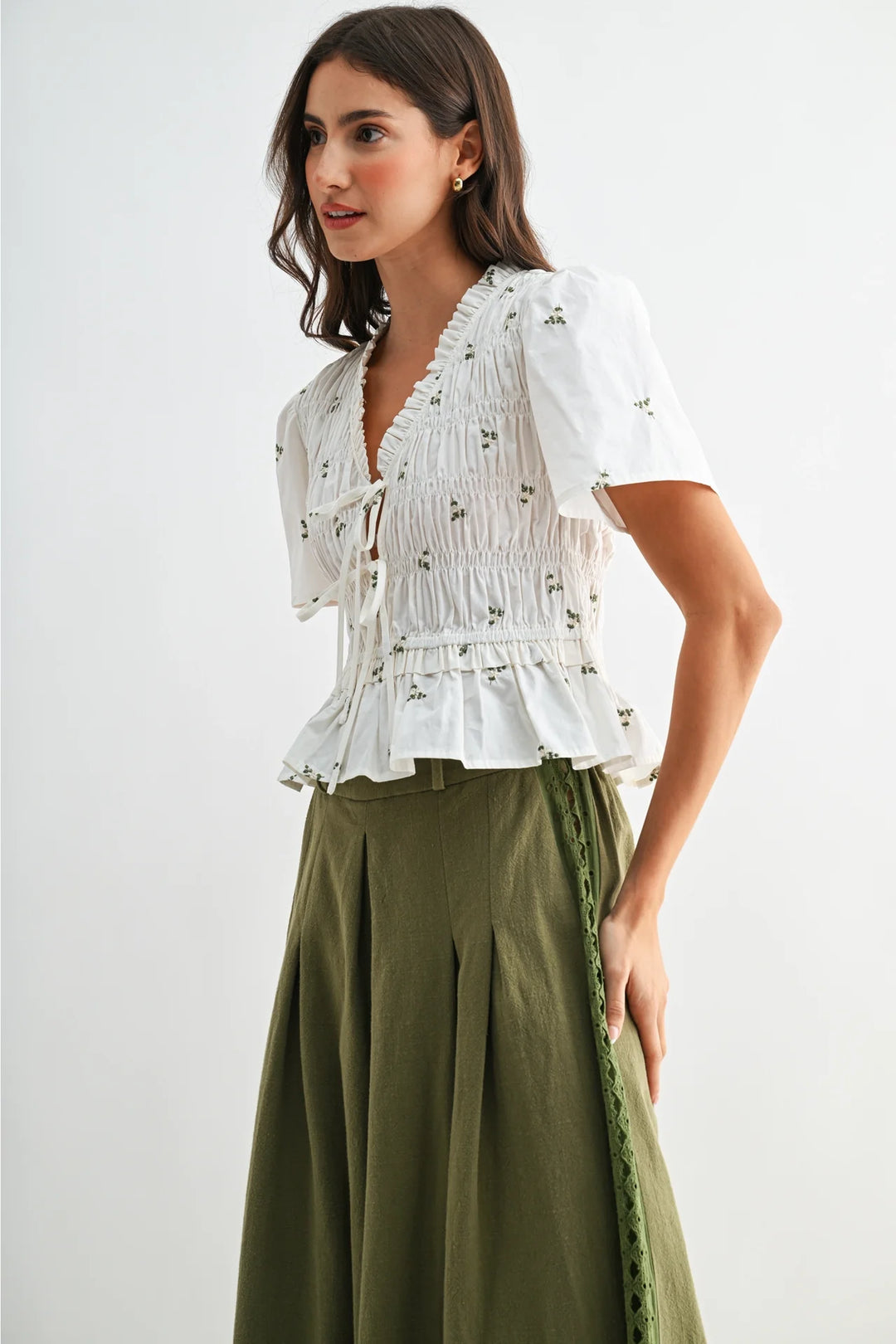 Meredith Peplum Blouse