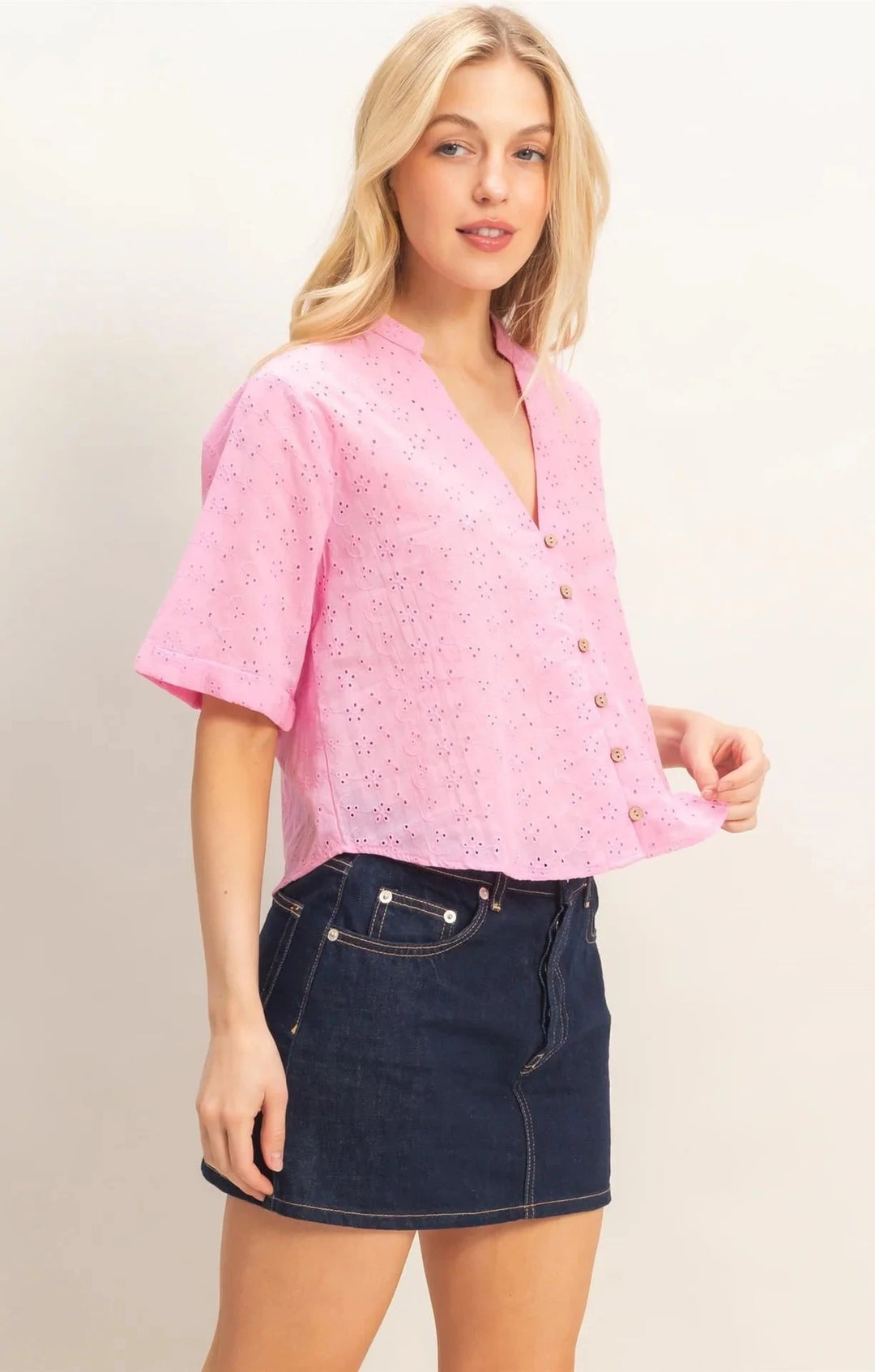 Mimi Eyelet Top