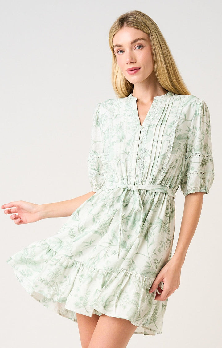 Sylvie Balloon Sleeve Mini Dress