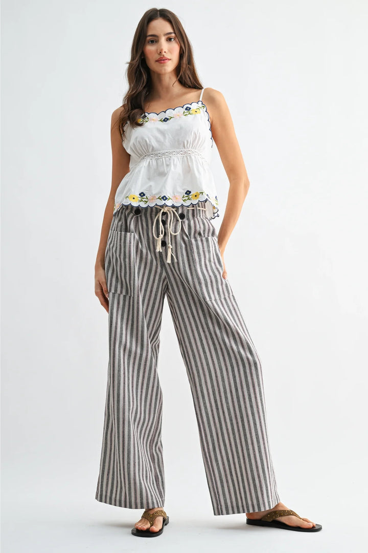 Lorelai Drawstring Linen Pants