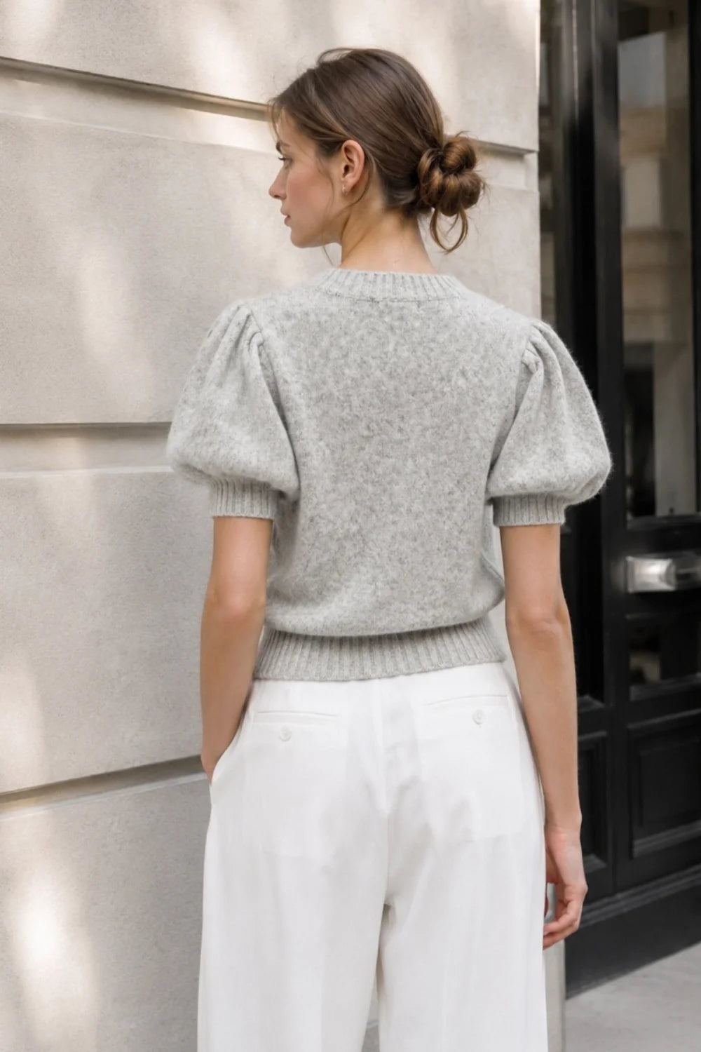 Liddy Soft Puff Sleeve Cardigan