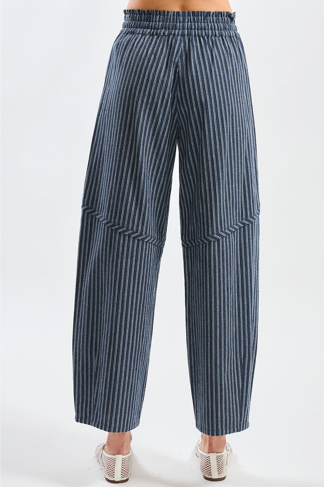 Mary Pinstripe Drawstring Pants