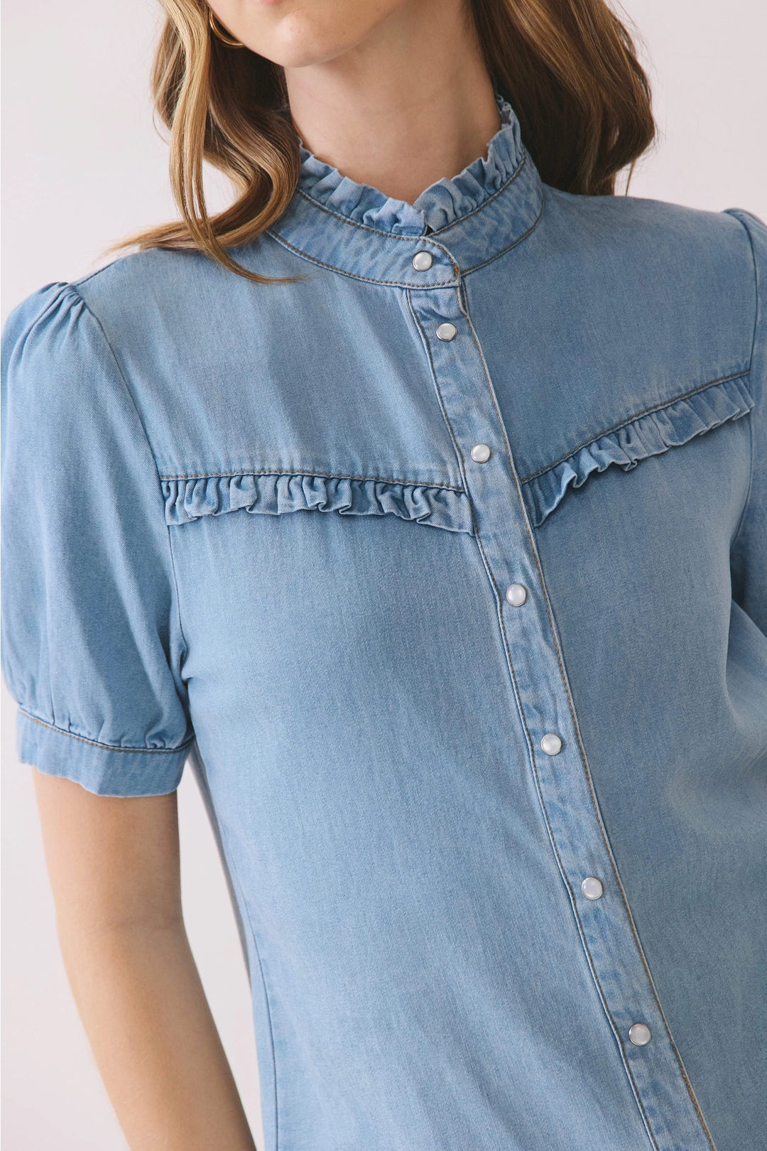 Jade Denim Top