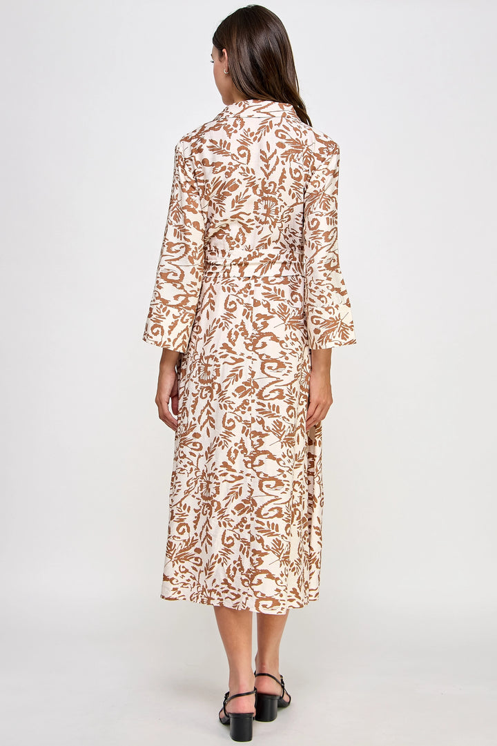 Mystic Bloom Shirt Dress