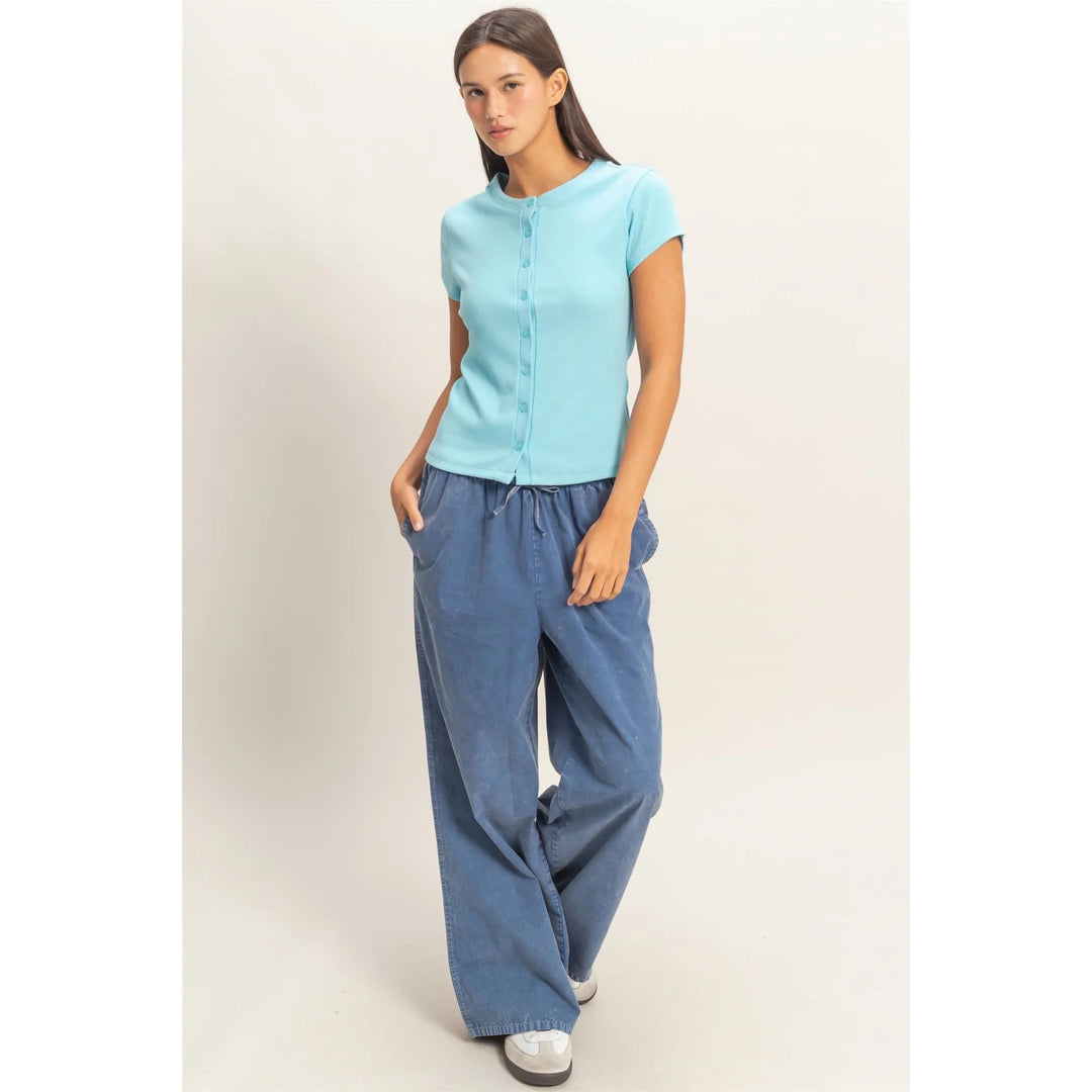 Indie Buttoned Tee