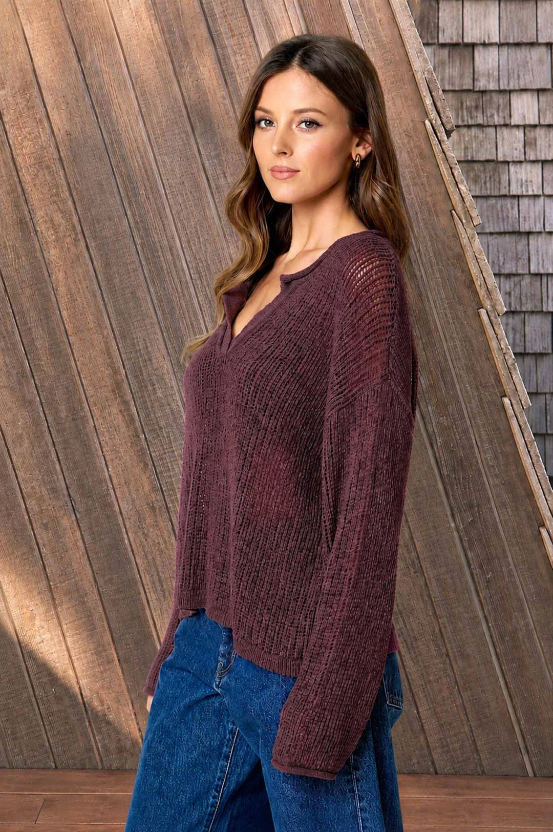 Kelley Raw Edge Sweater