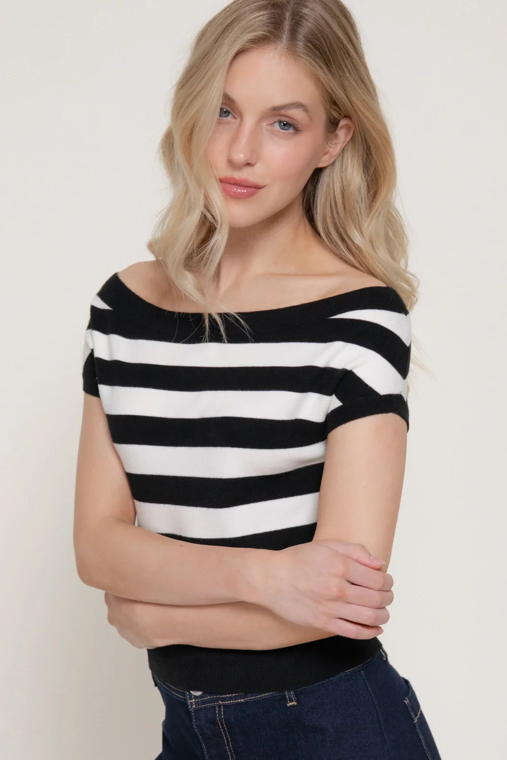 Marta Off Shoulder Sweater Top