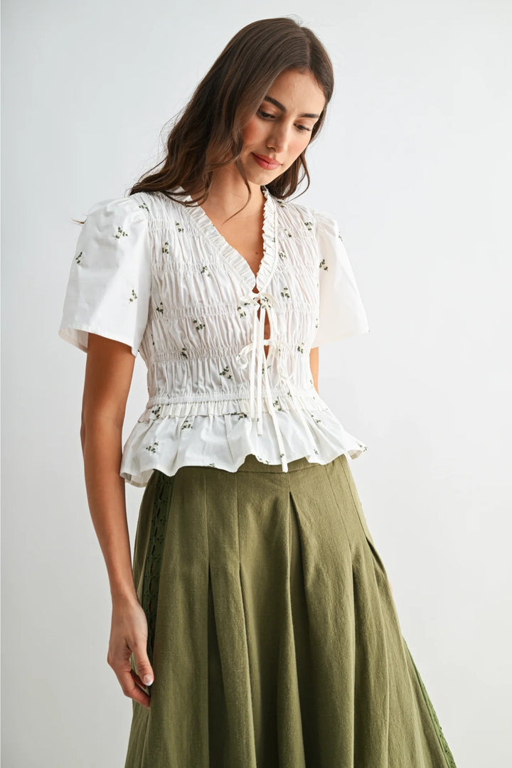 Meredith Peplum Blouse