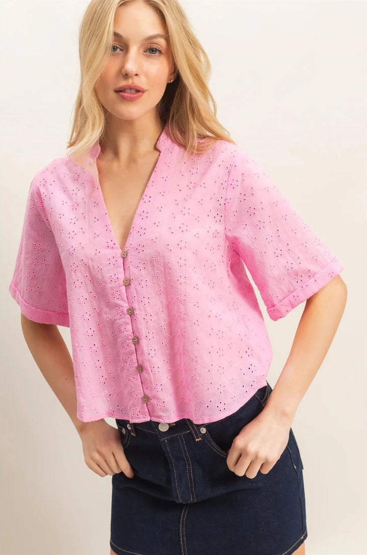 Mimi Eyelet Top