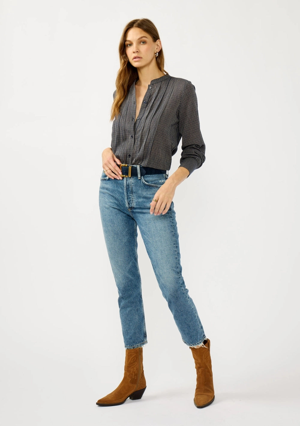Wallace Checkered Blouse