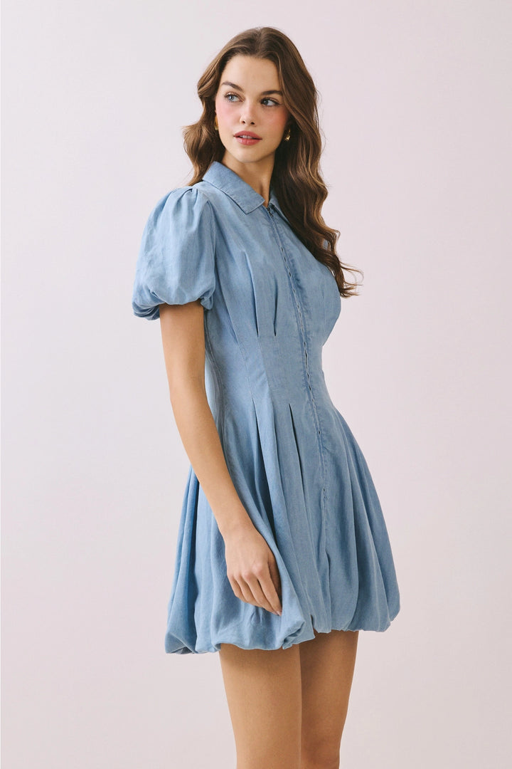 Bubble Skirt Mini Dress