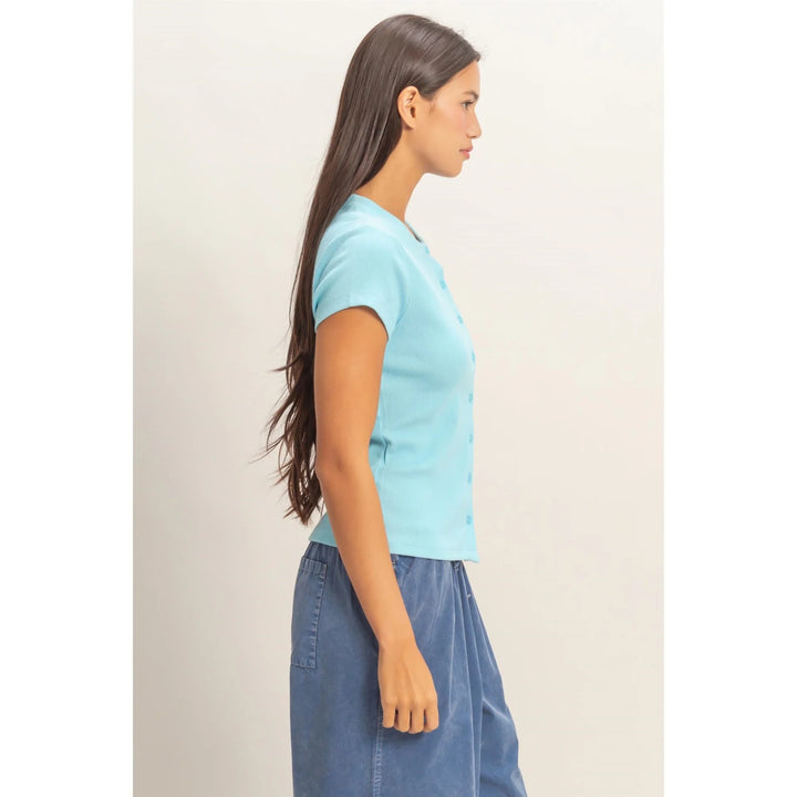 Indie Buttoned Tee