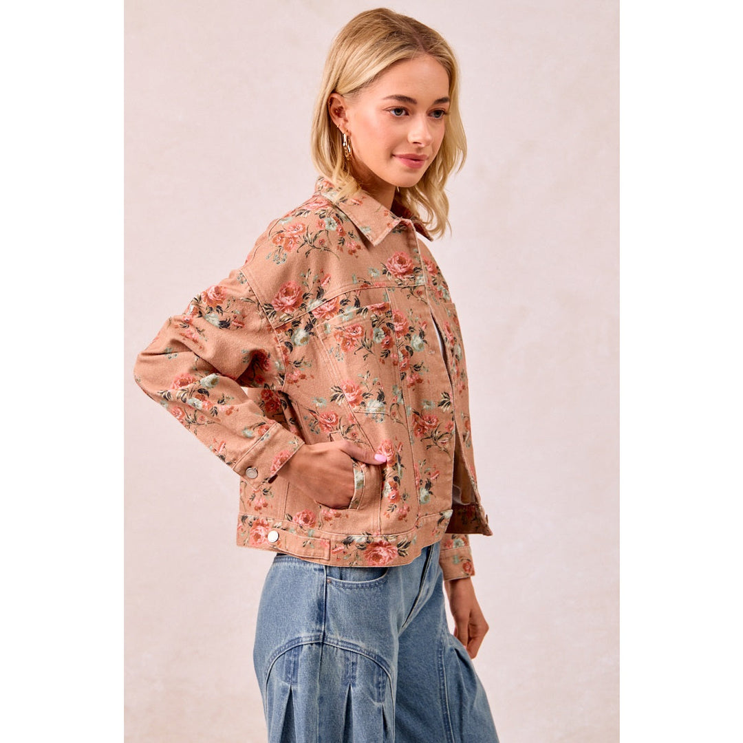 Eliza Floral Denim Jacket