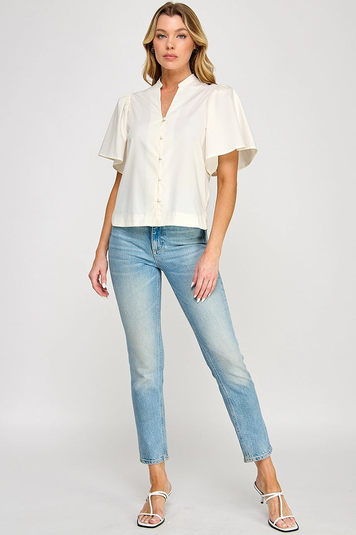 Laurel Poplin Top