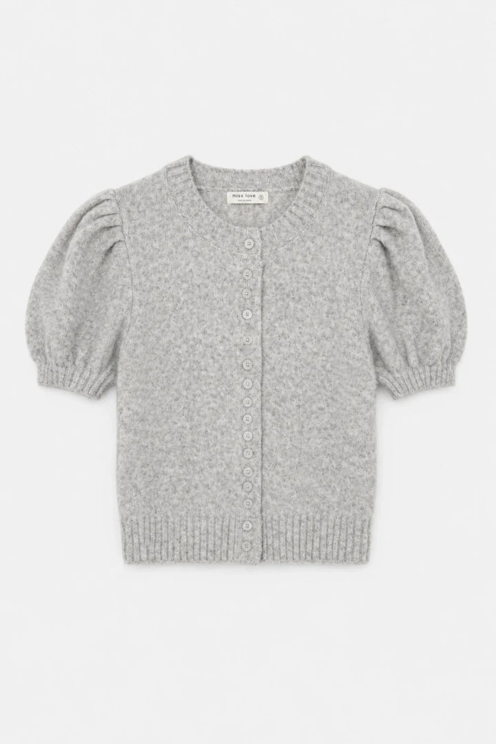 Liddy Soft Puff Sleeve Cardigan