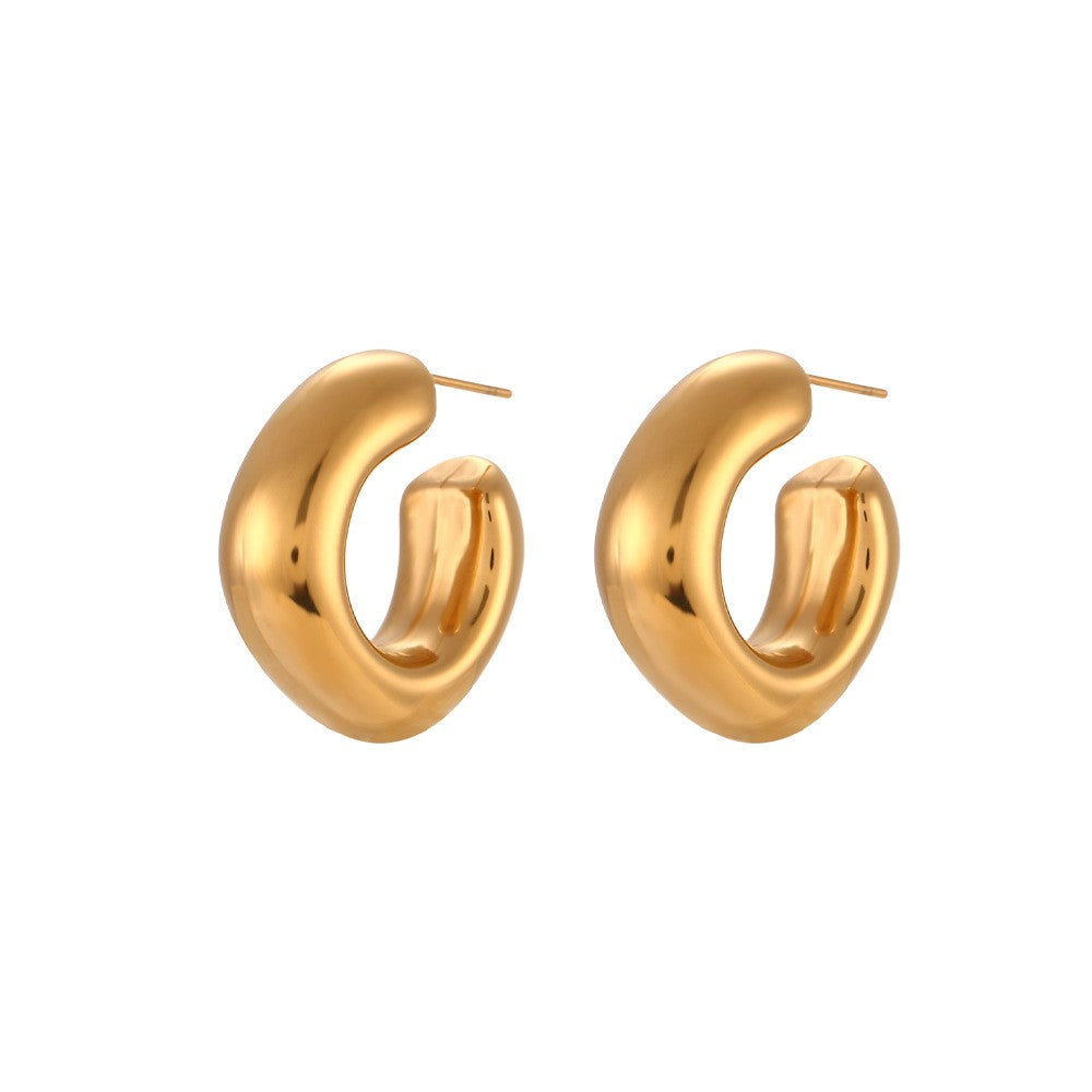 Gilded Glow Hoops