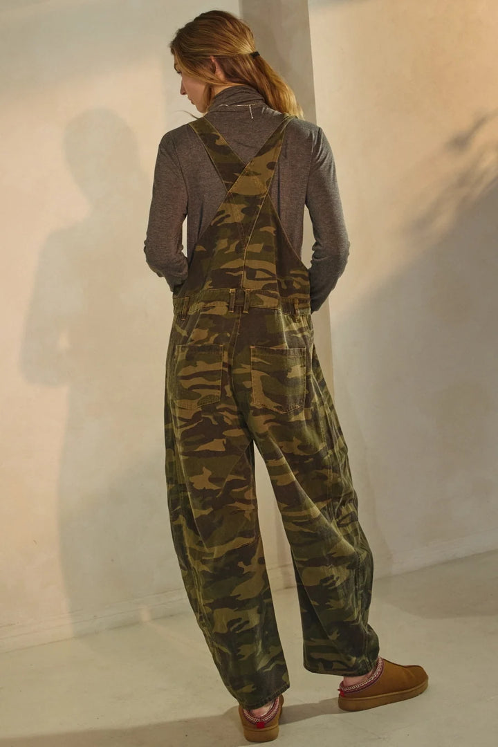 Camo Barrel Overalls